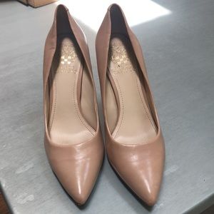 Vince Camino Nude Leather Heels